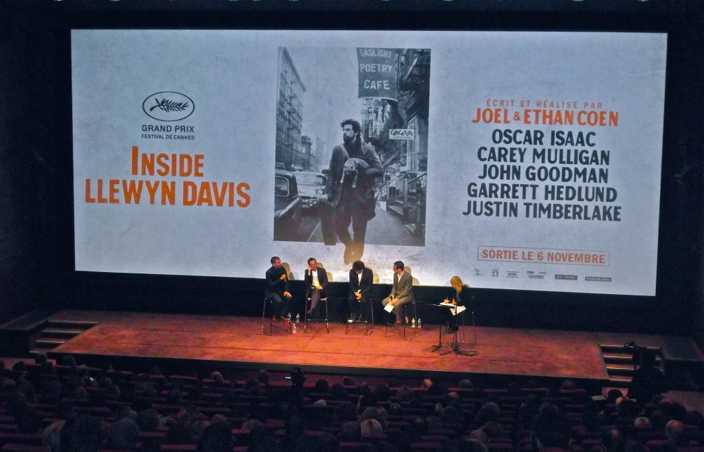 Joel e Ethan Coen (il secondo e il terzo da sinistra) alla premiere di "Inside Llewyn Davis"