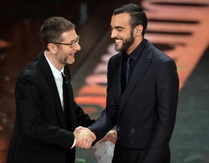 Fabio Fazio e Marco Mengoni, vincitore 2013